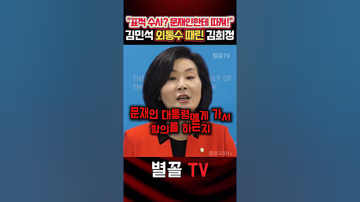 "검찰 희생양? 너네 정권이었거든!!"  뼈 때리는 김희정 #김희정 #국민의힘 #정치 #보수 #청문회