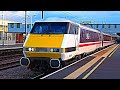 Trains at peterborough station ecml  220124