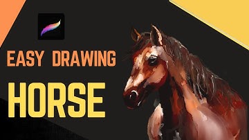 Step - by - Step Horse Drawing and Painting Guide 🧡