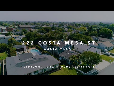 222 Costa Mesa St., Costa Mesa, CA home video tour