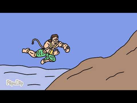 Hanuman leaps to lanka. Part-1 (made with FlipaClip )