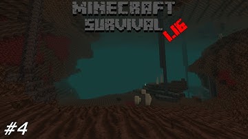 Minecraft: Going Into The Nether, first time in 1.16 | 1.16 Survival Let