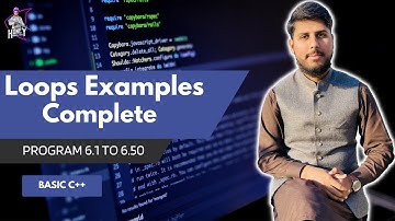 Loops Examples || Complete || Program 6.1 to 6.50 || Honey Shah