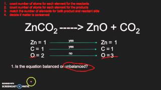 Chemical Equations: Balanced or Unbalanced
