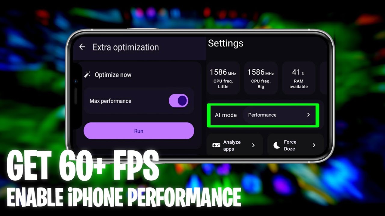 Enable iPhone Performance | Get 60+ Fps On Any Games | No Root - YouTube