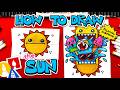 How To Draw A Sun Folding Surprise For Summer