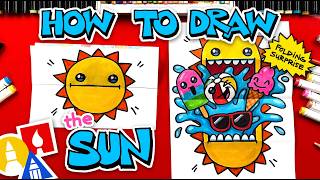 how draw sun folding surprise summer