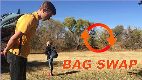 This little kid challenged me to a BAG SWAP!