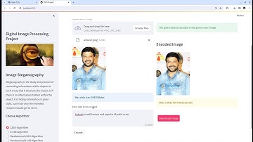 Python  Image Steganography using Streamlit app