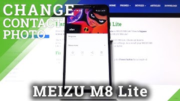 How to Personalize Contacts Profiles in MEIZU M8 Lite – Adjust Photo to Contact