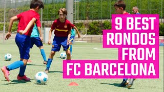 9 Best Rondos from FC Barcelona | Fun Youth Soccer Drills From the MOJO App screenshot 3