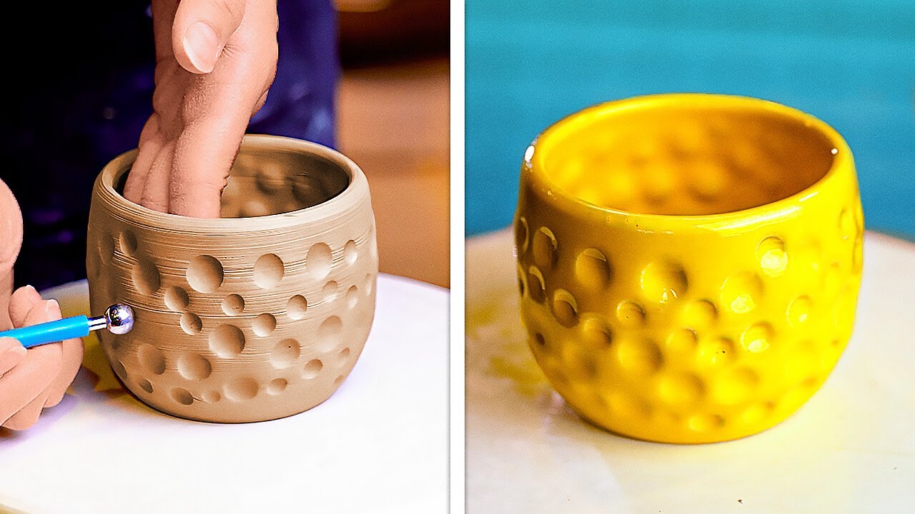 Beautiful Clay Pottery Crafts For Beginners