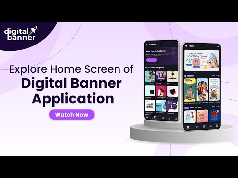 Home Screen : Digital Banner Application #digitalbannerapp #festival #application - video from Digital Banner