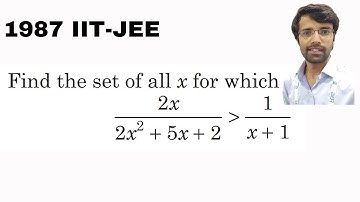 #22 IIT JEE Advanced 1987 Quadratic Problem | Abhishek Mishra