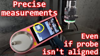 How to do precise measurements even if probe isn't aligned(but milling machine is) Profile