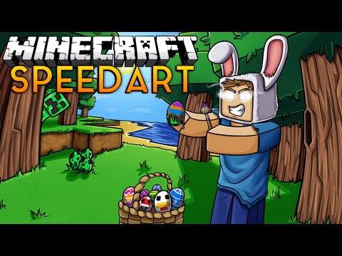 Minecraft Speedart - Herobrines Easter