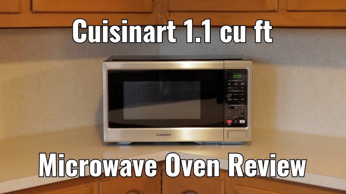 Cuisinart CMW-100 1-Cubic-Foot Stainless Steel Microwave Oven, Brushed  Chrome