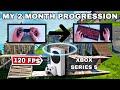 My 2 Month Fortnite Progression from Controller to Keyboard and Mouse on Xbox Series S (Tips/Tricks)