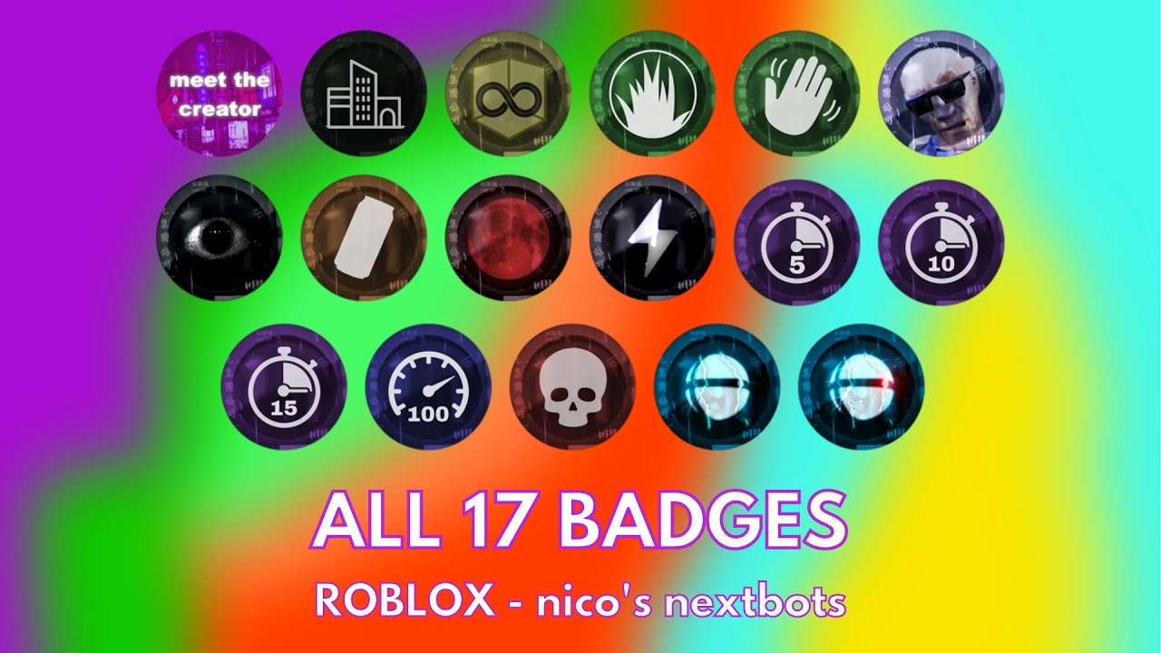 How to get ALL badges!!  Nico's Nextbots 