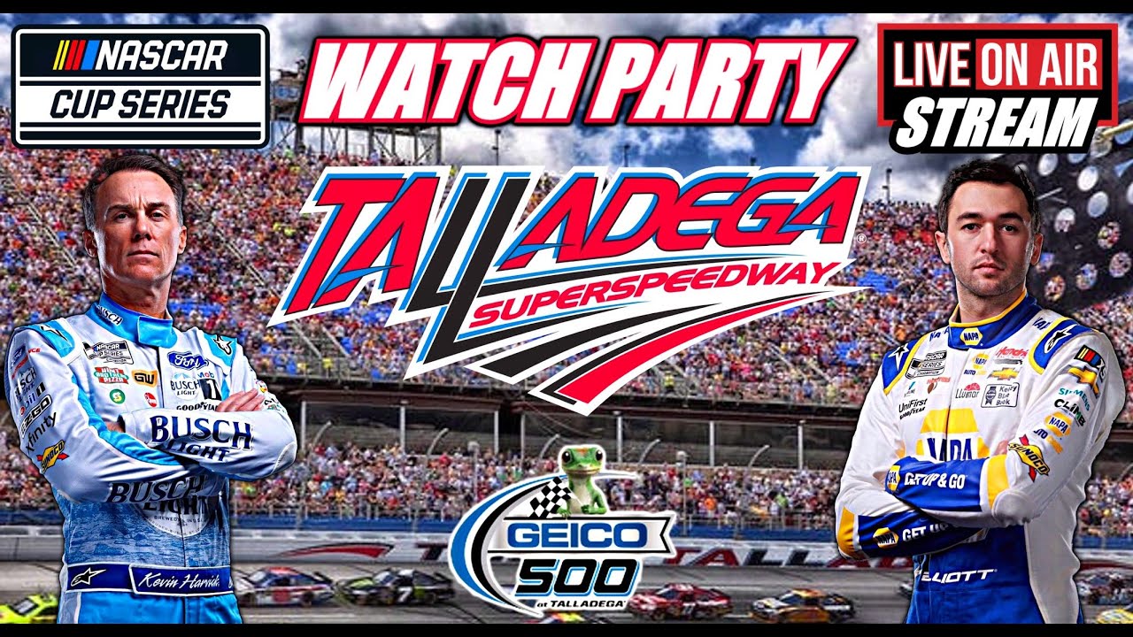 NASCAR Cup Series LIVE 🏁 Geico 500 Talladega Super Speedway WATCH PARTY ! #NASCAR #LIVE
