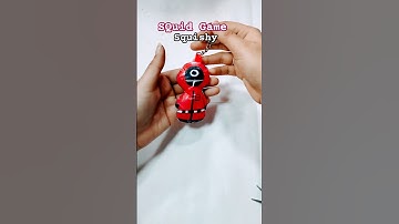 Squid game DIY squishy key-chain🦑 #오징어게임 #오징어게임2 #squidgame #squidgame2 #diy #craft #papercradft