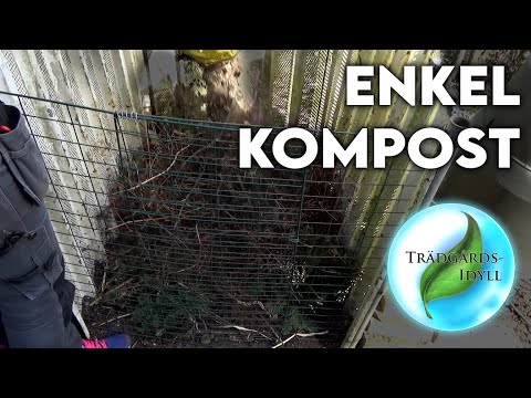 Enkel trädgårdskompost