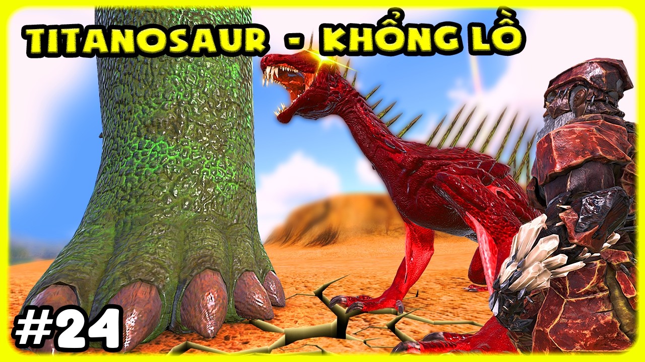 ARK Monster-SCP #24 KHÁM PHÁ KHU BẢO TỒN MÌNH ĐÃ CÓ TITANOSAUR SIÊU KHỔNG LỒ - TÝ TIỀN TỈ