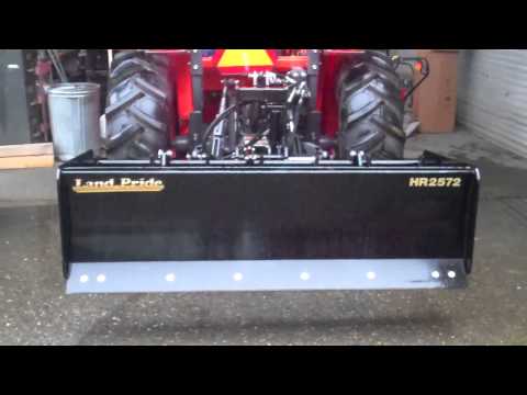 Kubota Top-n-Tilt Kit with Land Pride HR2572 Box Scraper