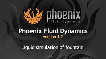 Phoenix FD 1.20- Liquid simulation of fountain
