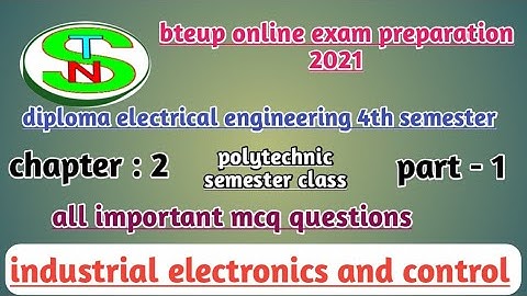 iec | bteup online exam preparation | mcq questions | industrial electronics and control | polytechn