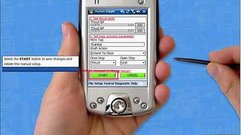 CVA Actuator Manual Set Up