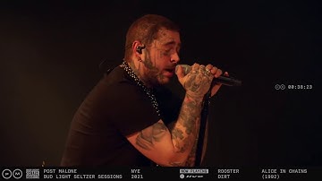 Post Malone, Chad Smith and Chris Chaney - Rooster/Dirt Bud Light Seltzer New Years Eve 2021