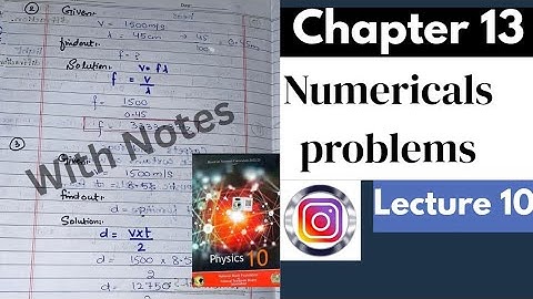 Numericals Problems|Class10|Chapter 13|National book foundation