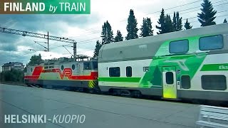 Helsinki  Kuopio by VR Train, HD Video  Finland by Train