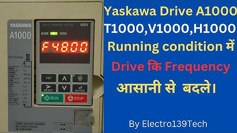 Yaskawa Drive Frequency change !! VFD frequency change ! #yaskawa #electrical #vfd #change #a1000