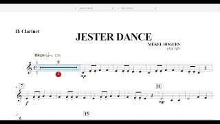 Jester Dance (Mekel Rogers) Bb Clarinet Play Along