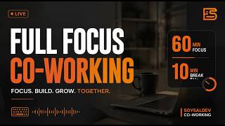 🔴 Co-Working: Coding as a Full-Stack Developer Intern 🚀| 60/10 Full Focus