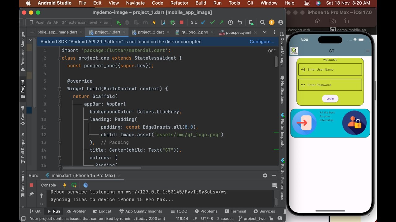 Day 3 | Flutter Project | Design an UI with Container Widgets - YouTube