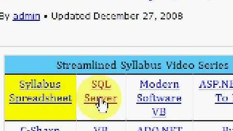 SQL Server - 8 Hours of Free Video Tutorials
