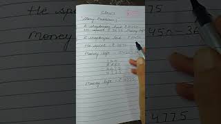 Word problems | Class 4 Maths Question | "Story problem".. #notebookmaths #wordproblems #class4maths