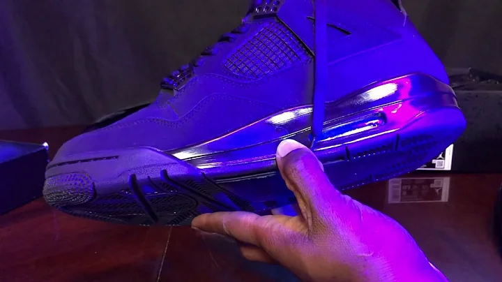Air Jordan Retro Black Cat 4 real and fake review. Black light test .