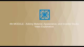4th Module - Adding Material, Appearance, and Inventor Studio (Autodesk Inventor 2016)