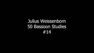 Julius Weissenborn 50 Bassoon Studies, #14