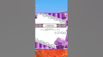 سورة الإخلاص ⚘أجمل حالات واتس اب دينية قصيرة 🌷ستوريات أنستا 🥀Quran status 🌻