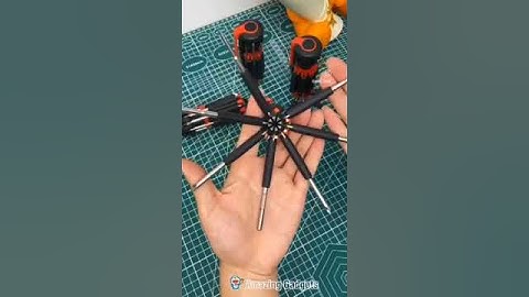 8 in 1 Multi-Function Screwdriver Kit,Tool Kit Set with LED Portable Torch | Multi Screwdriver 8 -1