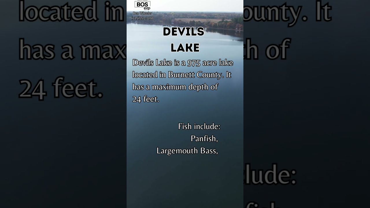 Devils Lake Burnett County Wisconsin Webster Wisconsinlife