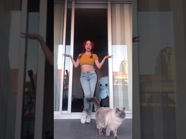 BTS “Permission to Dance” Challenge (with 😺) #PermissiontoDance #Shorts #BTS #방탄소년단