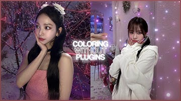 coloring without plugins ; after effects