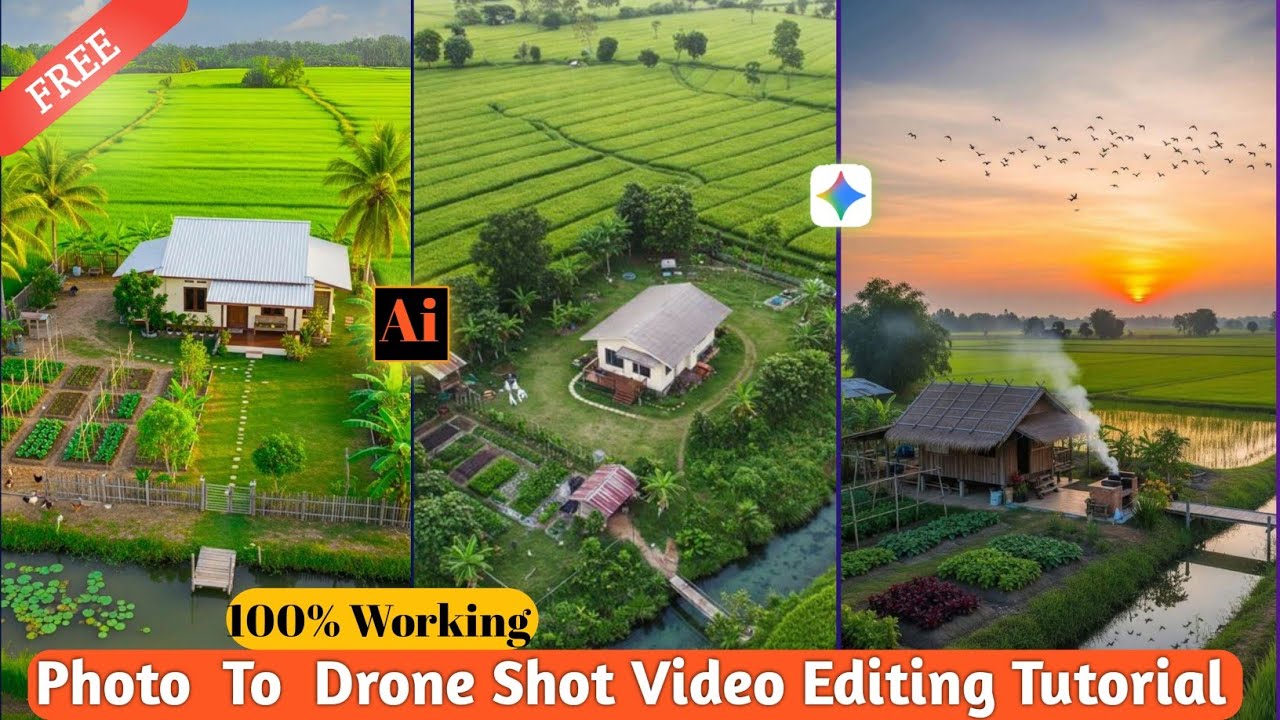 “Flow AI Drone Shot Tutorial 2025 | মোবাইলে Ultra Realistic AI Drone ...