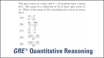Arithmetic mean (average): GRE quantitative reasoning practice question#87